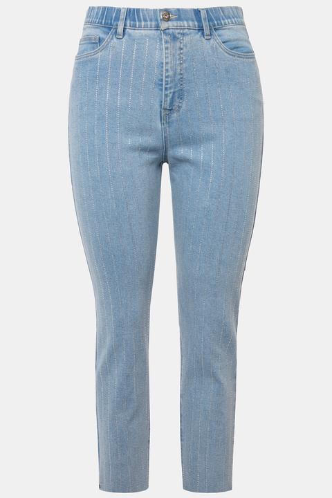 Actual product image Studio Untold Glitter Striped Mom Jeans (58)