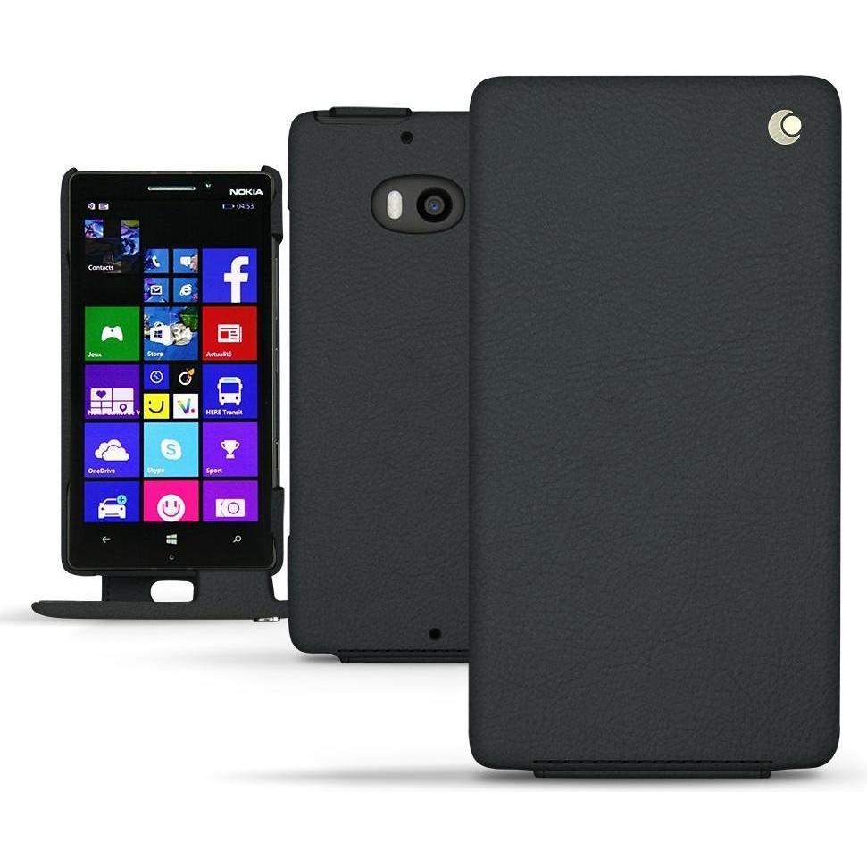 Noreve Lederschutzhülle vertikal (Nokia Lumia 930), Smartphone Hülle, Blau