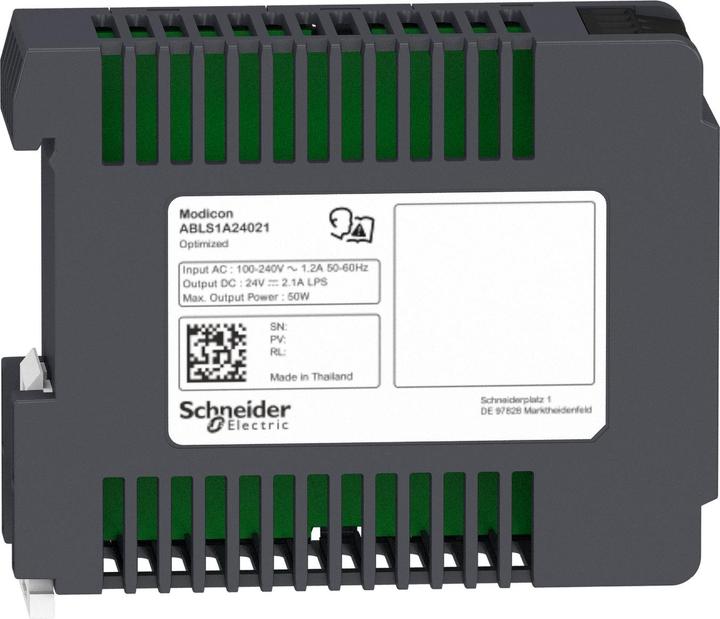 Produktbild Schneider Electric Spannungsversorgung, OPTIMUM, 100-240VAC, 24VDC, 2,1A, 50W, 1-phasig ABLS1A24021