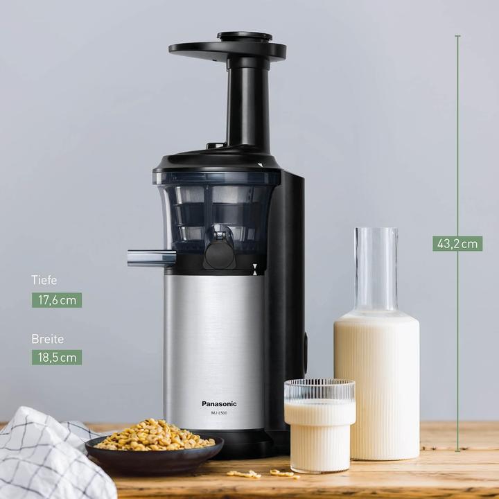 Image du produit Panasonic MJ-L500S Slow Juicer mit 2 Einsätzen