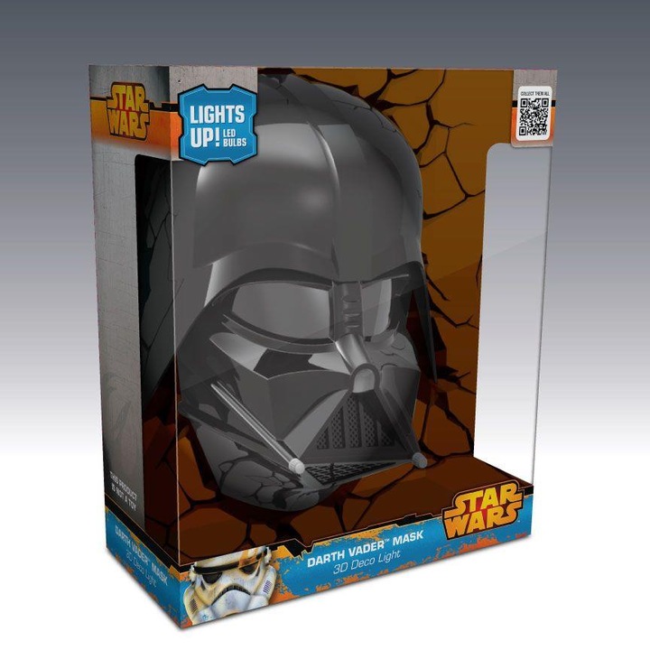 Actual product image 3DLightFX Star Wars: 3D Deco Light Darth Vader Mask