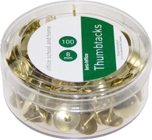 B.N.T. Tegnestifter messing bnt/Office 100st/pak - (100 stuks)