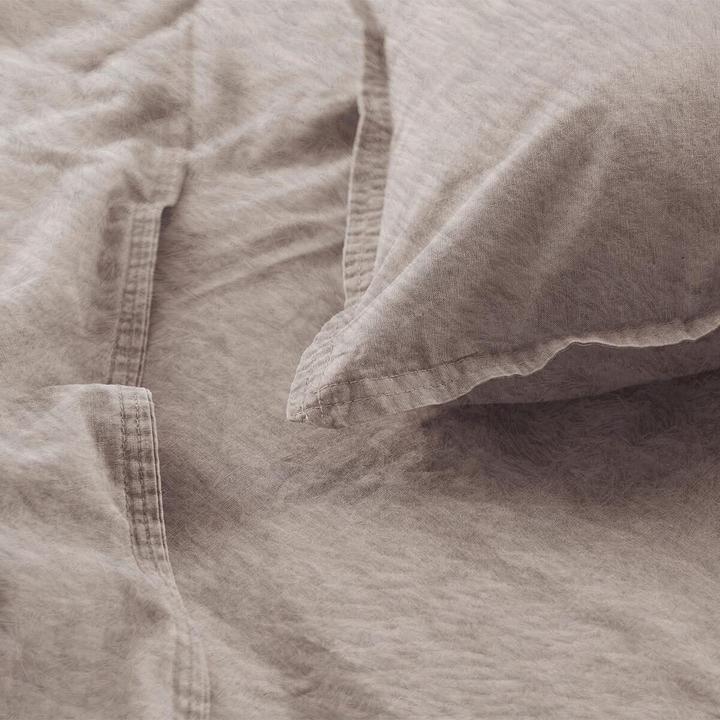 Produktbild H.G. Hahn-Haustextilien Hahn Flanell Bettwäsche Stone-Washed (Bettwäsche Set, 155x220 cm + 80x80 cm)