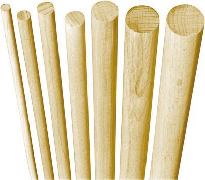 Produktbild Facett Rundstäbe Buche glatt, 20 mm