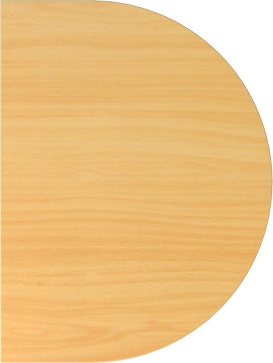 Actual product image MC Extension Element Half Round for MyTable XB Desk with Table Frame White