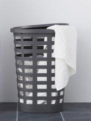 Produktbild Plast team W„schesammler BOSTON, 54 Liter, oval, weiá (54 l)