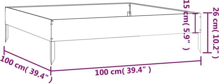 Actual product image vidaXL Garten-Hochbeet