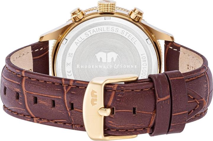 Produktbild Herren Chronograph Karthago II Echtleder Braun - 31950 (Chronograph, 43 mm)