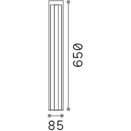 Ideal lux, Stehlampe, KURT LED Stehleuchte 12W Anthrazit IP54 warmweiss 306834 (1200 lm)