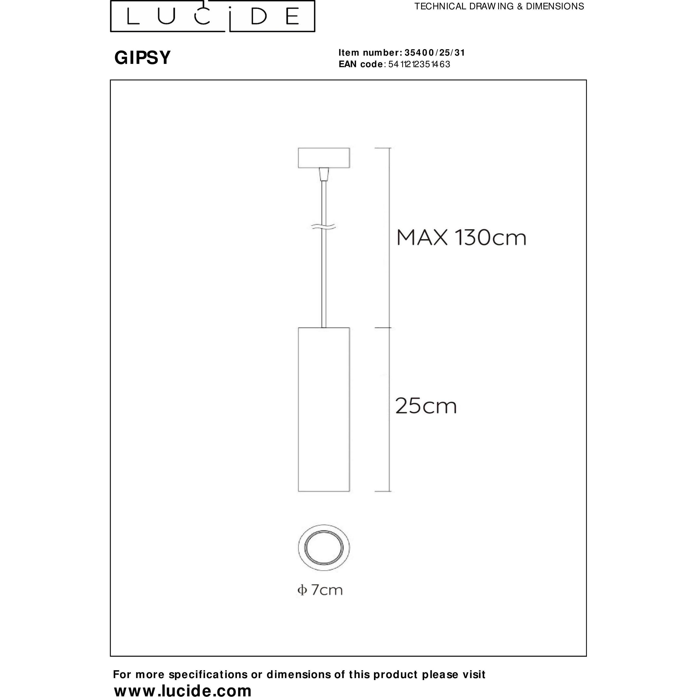 Thumbnail - Lucide, Pendelleuchte, Gipsy (GU10)