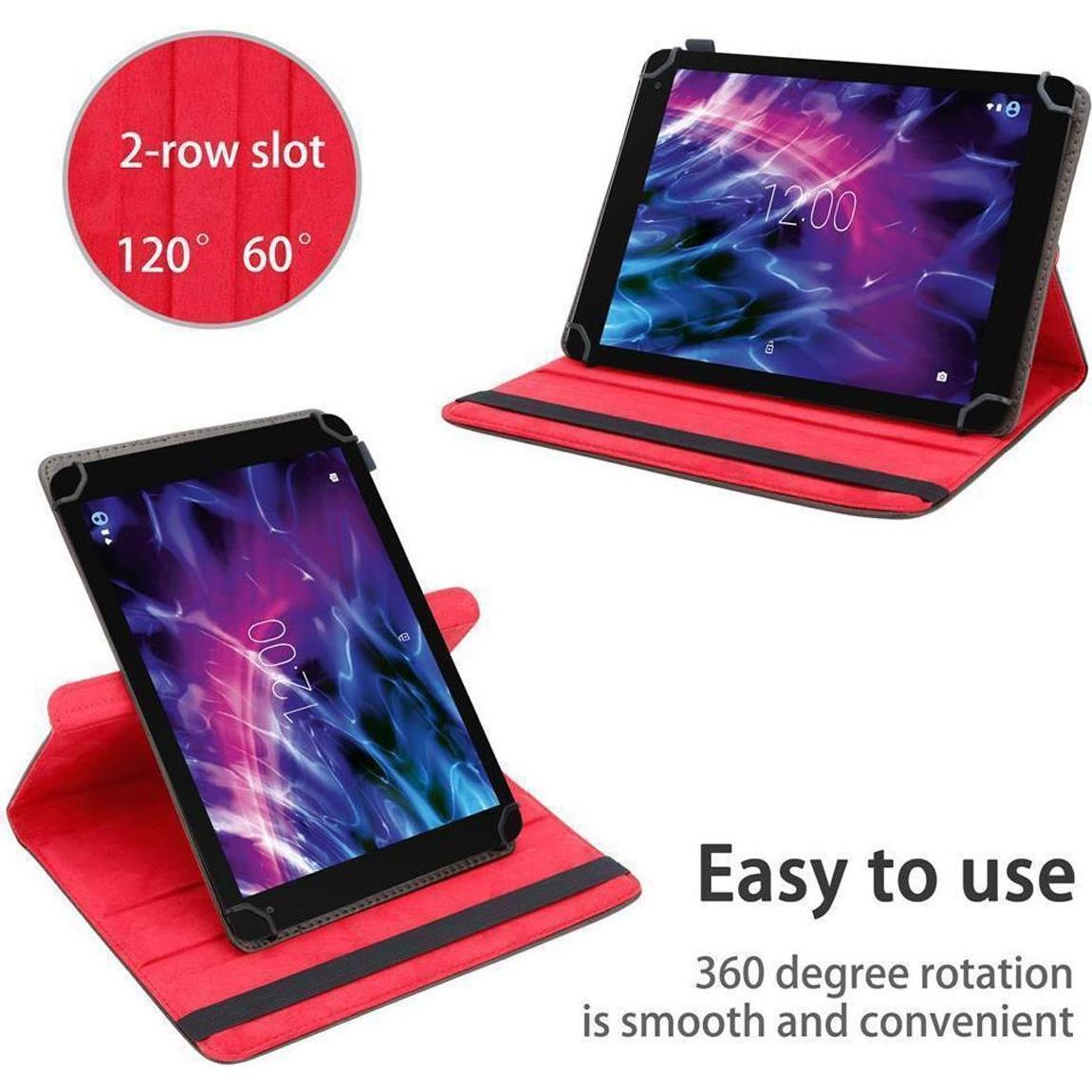 Thumbnail - Cadorabo Tablet Hülle Universal 360 (Medion LifeTab X10605), Tablet Hülle, Braun