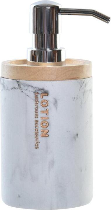 Immagine prodotto DKD Home Decor Seifenspender Marmor Weiss natürlich Harz Kautschuk Kunststoff