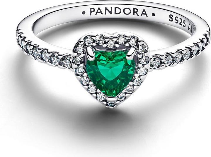Produktbild Pandora Erhabenes Royalgrünes Herz Ring (60)