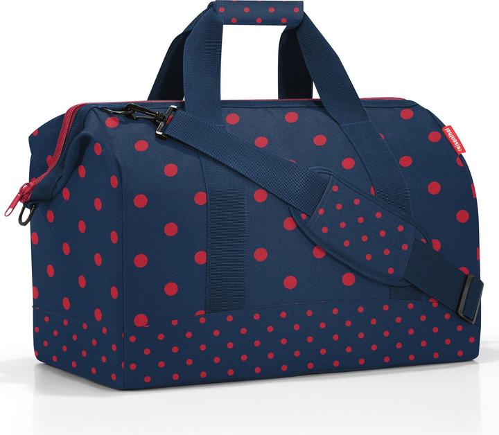 Blue, Mixed Dots Red
