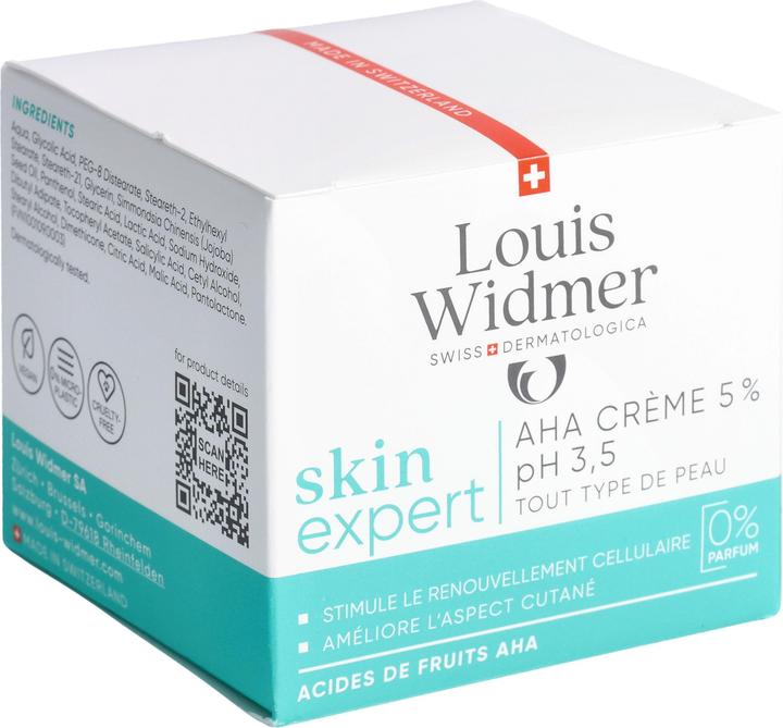 Actual product image Louis Widmer AHA Concept Cream 5% unscented (50 ml, 24h cream)