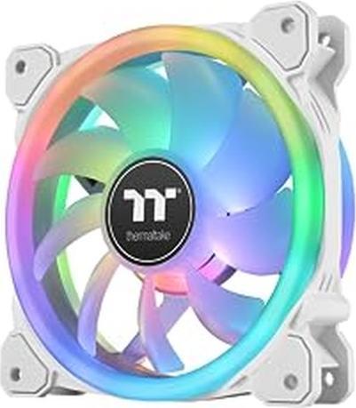Actual product image Thermaltake TT SWAFAN 12 RGB Radiator Fan 3er wh CL-F145-PL12SW-A (120 mm, 3 x)