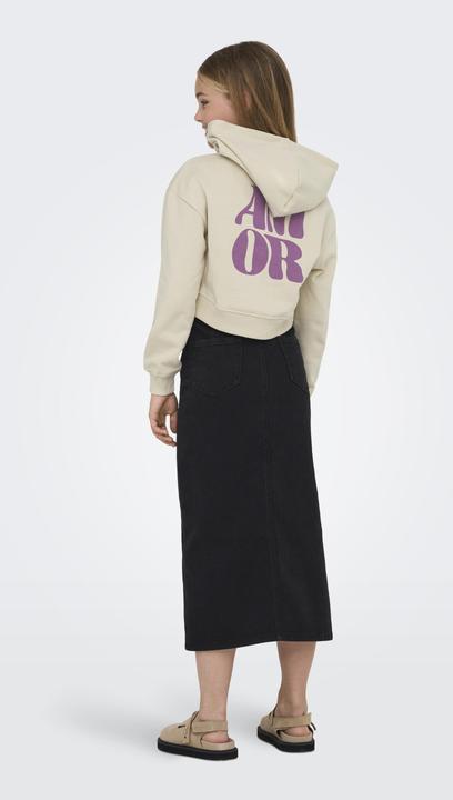 Actual product image Only Normal geschnitten Rundhals Gerippte Ärmelbündchen Tief angesetzte Schulter Sweatshirt Sweatshirt (122, 128)