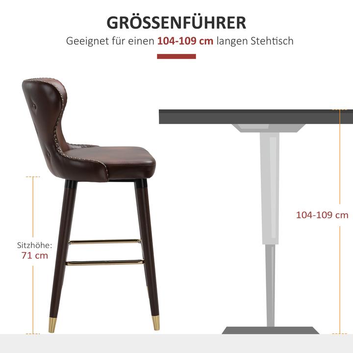 Actual product image Homcom Bar stool set of 2
