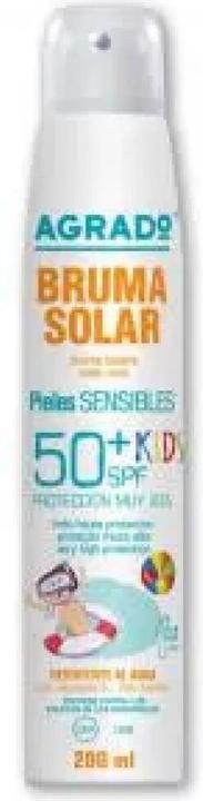 Image du produit Agrado Spray Kids 50 Dry Sun Mist and Moisturising Sunscreen with SPF 50 UVA UVB Infrared Protection Water (Spray solaire, SPF 50, 200 ml)