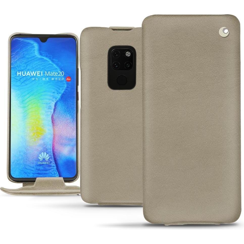 Noreve Lederschutzhülle vertikal (Huawei Mate 20), Smartphone Hülle, Beige