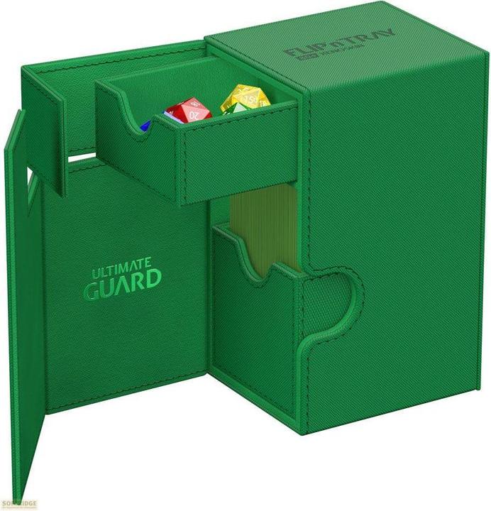 Image du produit Ultimate Guard Flip'n'Tray 80+ XenoSkin Monocolor Vert