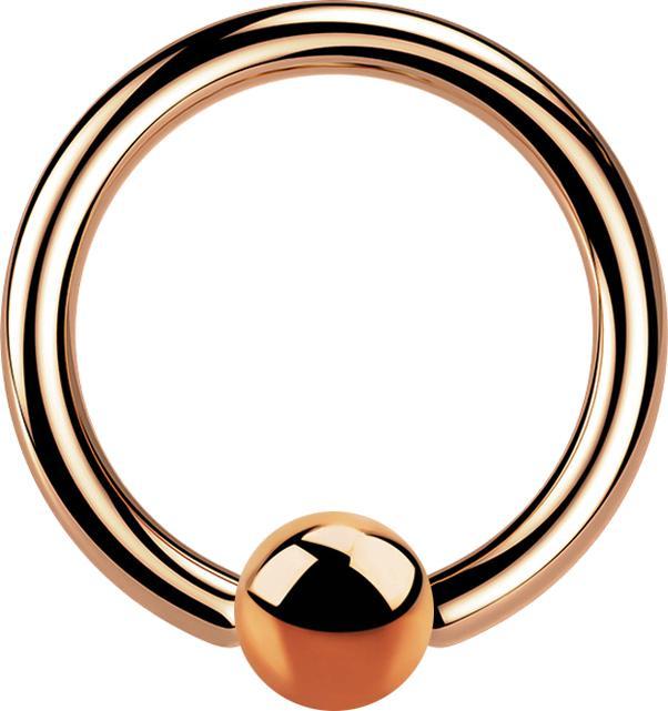 Produktbild Star Piercing Micro Ball Closure Ring rosegold (ohne Messing, Titan)