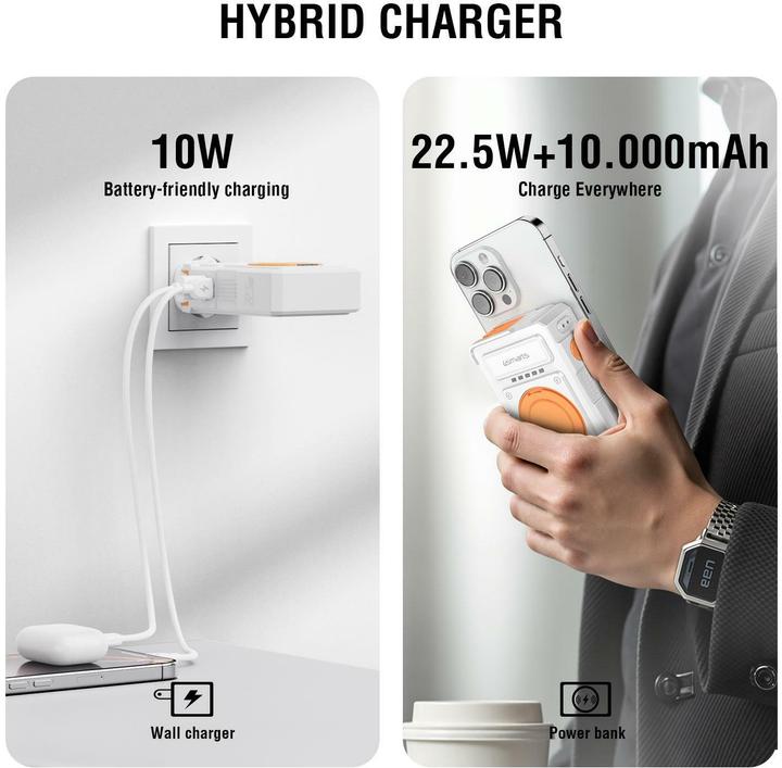 Produktbild 4smarts 6in1 Hybrid Charger Lucid (10000 mAh, 22.50 W, 38.50 Wh)