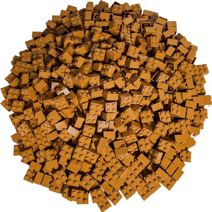 Produktbild LEGO 2x2 Steine - Classic, Basic, City - 3003 - Hellbraun, 100 Stueck (3003, LEGO Zubehör)