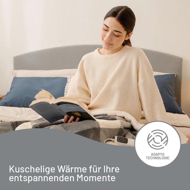 Actual product image Imetec Adapto CaldoPlaid bed warmer 160x120cmTartan (120 x 160 cm)