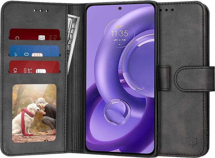 Actual product image Techsuit - Diary Book - Motorola Edge 30 Neo - Black (Motorola Edge 30 Neo)