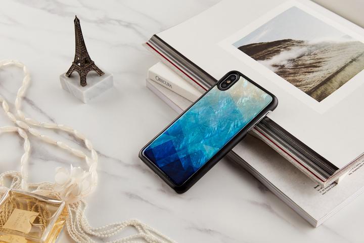 Actual product image Ikins SmartPhone case iPhone XS Max blue lake black (Apple iPhone XS Max)