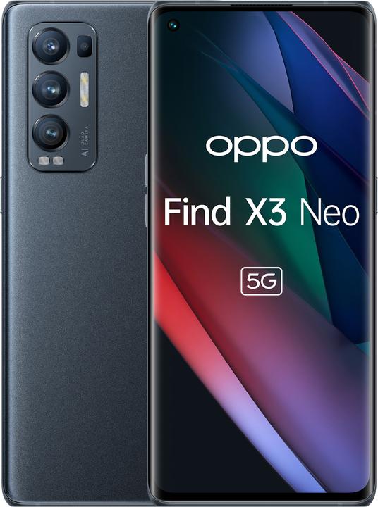 Immagine prodotto OPPO Trova X3 Neo 5G (256 GB, Starlight Black, 6.55", Doppia SIM, 5G)