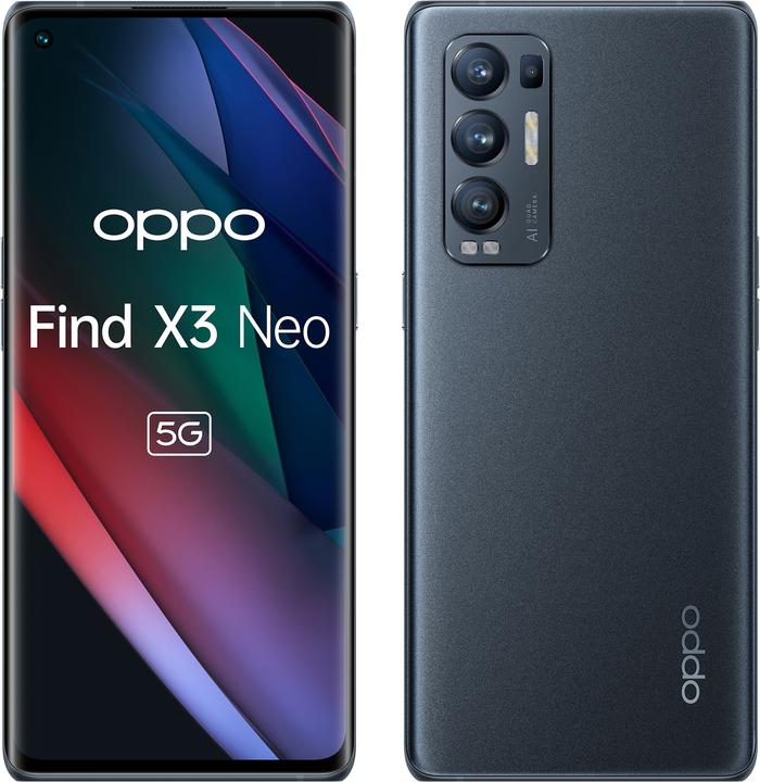 Immagine prodotto OPPO Trova X3 Neo 5G (256 GB, Starlight Black, 6.55", Doppia SIM, 5G)