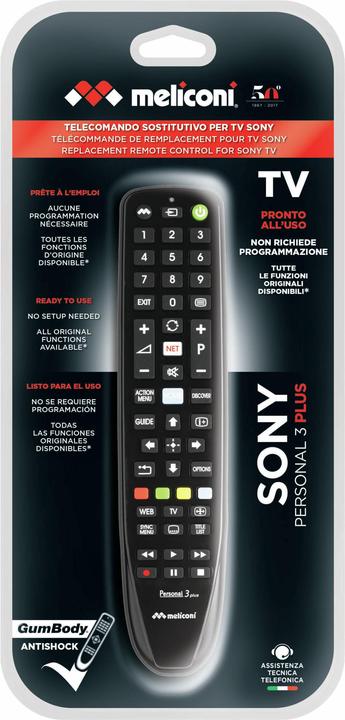 Actual product image Meliconi Gumbody Personal 3 plus (Device-specific remote control, Miracast)