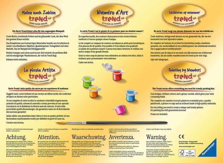 Actual product image Ravensburger Painting by numbers 28987 - Colorful elephant