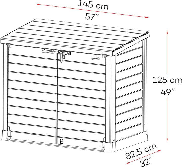 Produktbild Duramax StoreAway Mülltonnenbox Gartenhaus 1200L