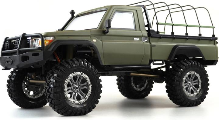 Actual product image Amewi AMXRock RCX10HP Electric Brushed Crawler 4WD 1:10 RTR Military Green