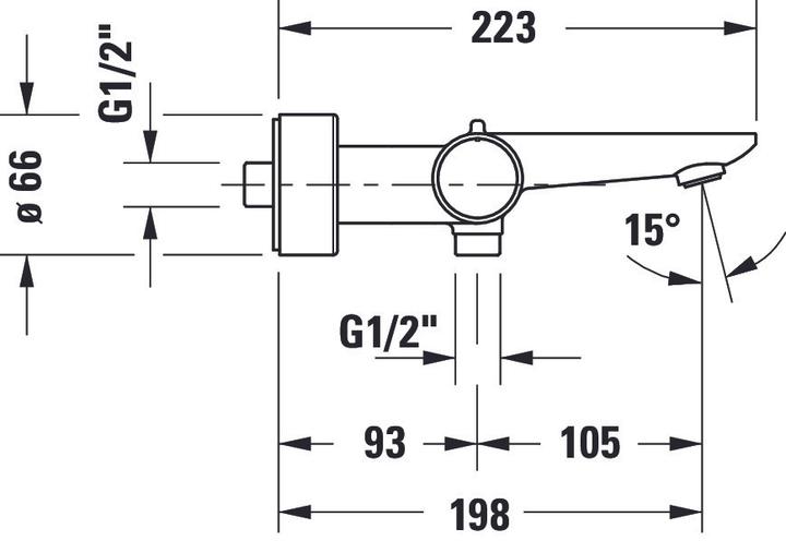 Immagine prodotto Duravit Termostato da bagno a superficie Wave