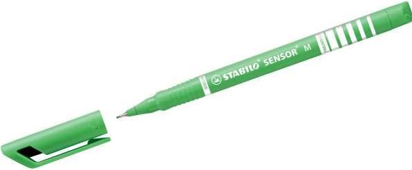 Produktbild STABILO Fineliner mit gefederter Spitze - SENSOR M - medium - Einzelstift - hellgrün (Hellgrün, 1 x)