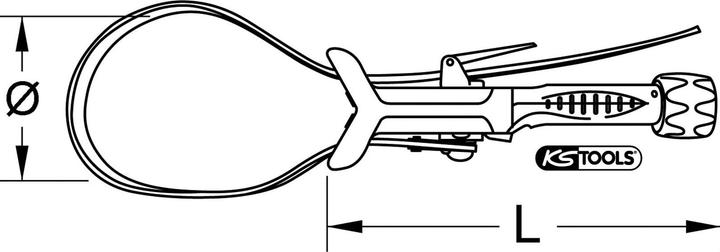 Produktbild KS Tools Gurtrohrzange (250 mm)