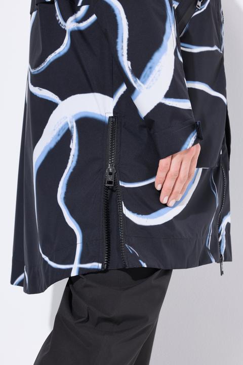 Actual product image Ulla Popken Wave Print Rain Coat (42, 44)