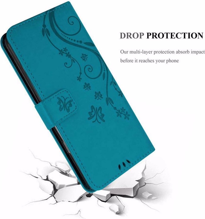 Produktbild Cadorabo Flower Book Cover (Apple iPhone SE (2nd Gen), Apple iPhone 7)