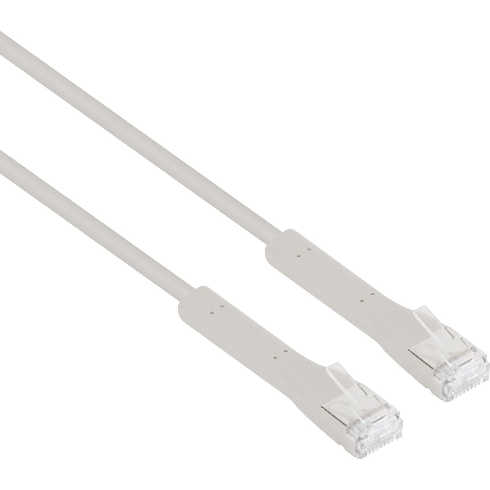 Intellinet Cat6a F/FTP FlexiBoot Slim Netzwerk-Patchkabel, 2 m, grau (S/FTP, CAT6a, 2 m), Netzwerkkabel