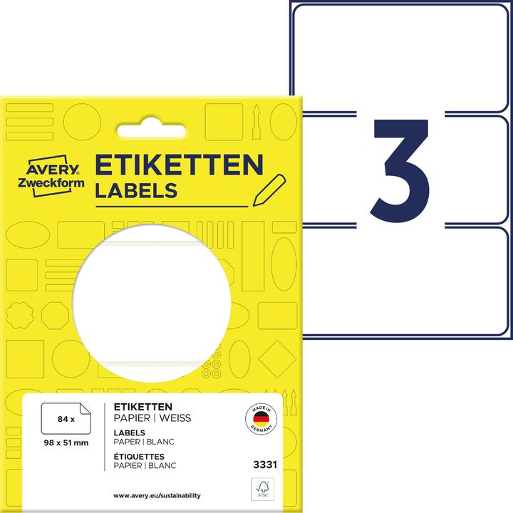 Image du produit Avery Étiquettes multi-usages 3331