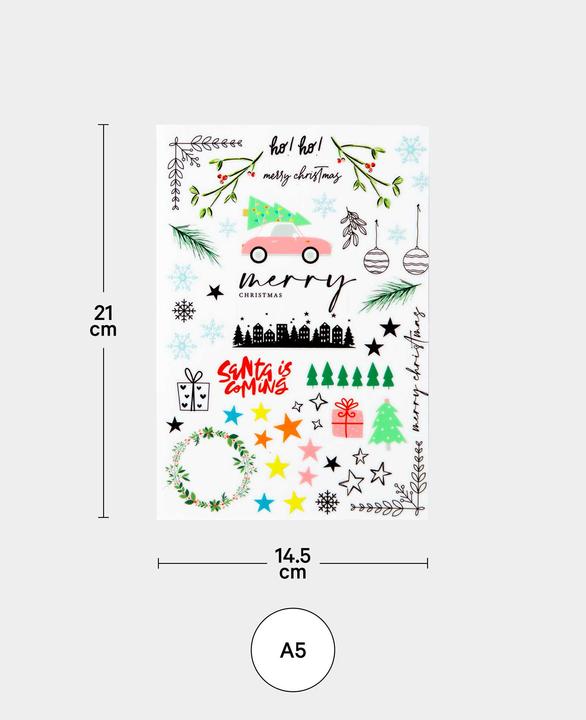 Produktbild I Am Creative Rub on Sticker A5 4010.59 Xmas (1 Sticker)