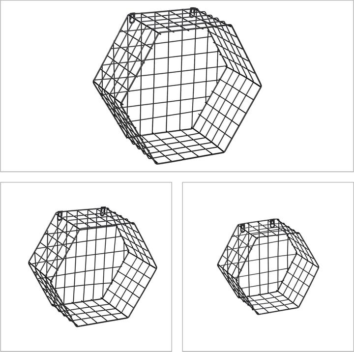 Produktbild Relaxdays 3x Wandregal (38 x 18 x 33 cm)