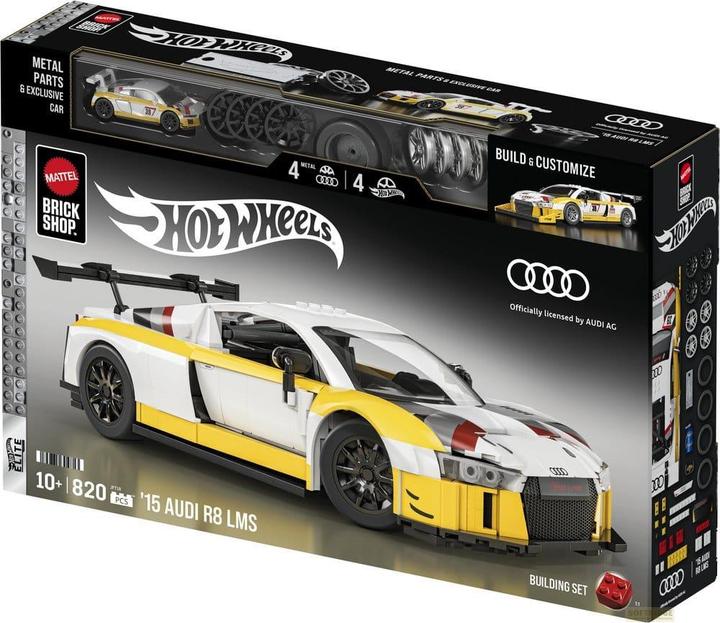 Actual product image Mattel Brick Shop Hot Wheels Elite Audi R8