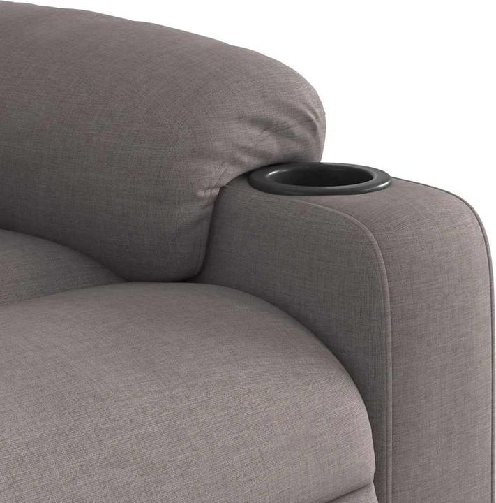 Actual product image vidaXL Electric massage chair with stand-up aid Taupe fabric