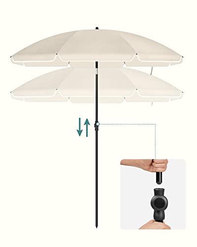 Actual product image Songmics Parasol for beach beige (1.60 m)