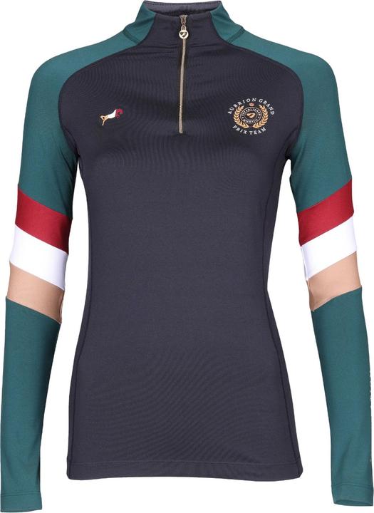 Aubrion Base Layer Oberteil mit kurzem Reissverschluss Langärmlig (L)